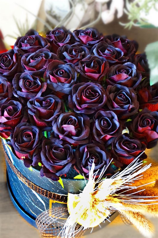 Burgundy Rose Box