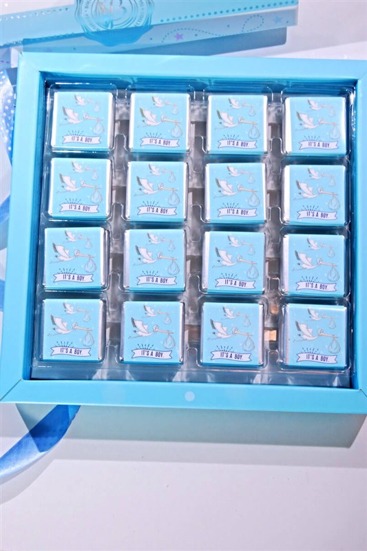 Bebek Çikolata - Mavi Seri (48 Adet Madlen)
